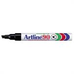 Marker Artline 90 permanent sort 2-5mm 12stk/pak