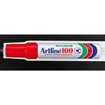 Marker Artline 100 permanent rød 7,5-12mm