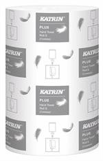 Katrin Plus S2 aftørringspapir 2-lags 60m uden hylse hvid