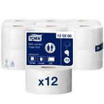 Toiletpapir Tork Jumbo Mini T2 Advanced 2-lag 170m 12rul/kar - Tork 120280