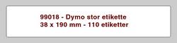 Etiketter - Dymo - Store - 99018 - 38x190mm