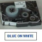 Brother tekstkassette, TZ233  12 mm - blå på hvid
