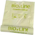 Biosæk ABN Bioline, 120 L, transparent grøn, 80 x 110 cm,  30 my - 20 sække pr rl. - RLG1000029257 - pris pr rl 