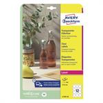 Avery Transparent labels - rund 60 mm