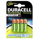 Batteri Duracell genopladelig AA 2400mAh 