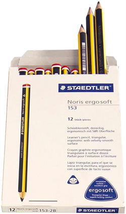 Blyant Staedtler jumbo ergo 3-kantet 12stk/pak 153-2B