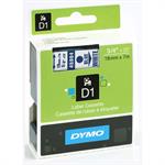 Labeltape DYMO D1 19mm blå på hvid
