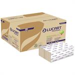 Håndklædeark Lucart T3 Natural, 2 lags Z-fold, 24x20, 8   cm ubleget - krt /3000ark  - RLG114021