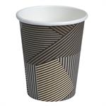 Kaffebæger Lines, ABENA Gastro, 9cm, Ø8cm, 24 cl, brun, PE/pap - 1.000 stk incl. afgift
