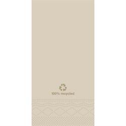 Servietter Tork 2-lags 1/8 fold natur 33cm 200stk/pak - krt 2.000