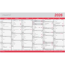 Stor kontorkalender med Flagdage