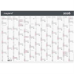 Kartonkalender A3 - 12 måneder