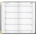Index Planner, månedskalender m/tlf. reg.  i sort skind 