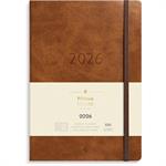 A5 Forma Deluxe ugekalender, brun kunstskind