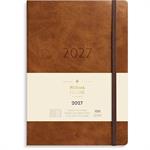 A5 Forma Deluxe ugekalender, brun kunstskind