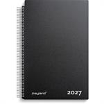 Aftalekalender, 1 dag, A4, sort