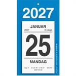Afrivningskalender med bagsidetekst