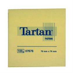 Tartan Z-Notes 76x76 gul