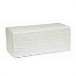 Håndklædeark, neutral, 2-lags, V-fold, 23x24cm, 11,5 cm, hvid, 100% genbrugspapir