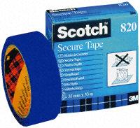 Secure tape 35 mm blå